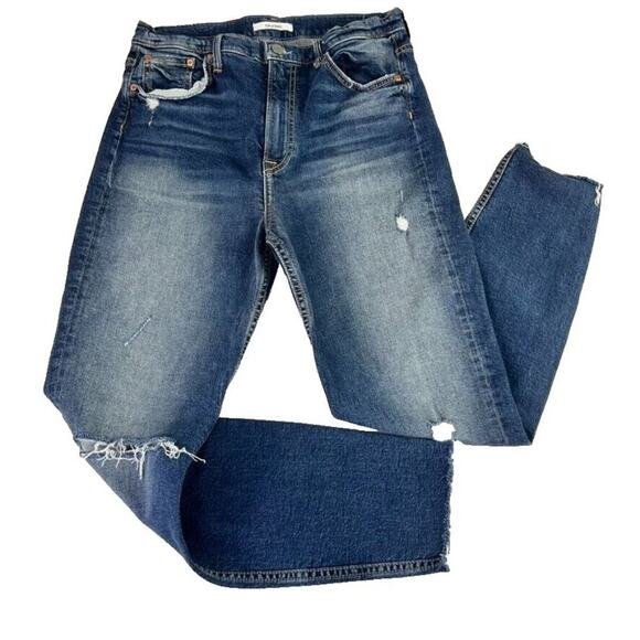 GRLFRND Jeans Women 30 Kendall Stretch High Rise Distressed Skinny Foxfire Wash - Picture 2 of 13